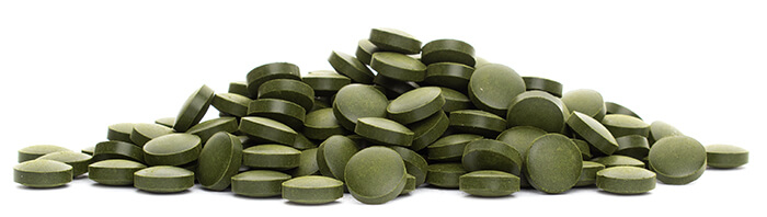 Chlorella tablety BIO - z boku